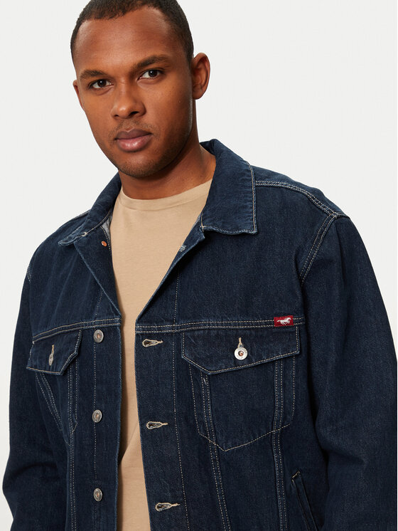 Mustang Mustang Giacca di jeans Dallas 1015542 Blu scuro Regular Fit