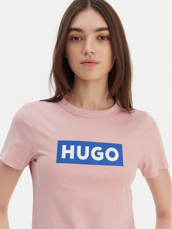 HUGO HUGO Футболка Classic 50510772 Рожевий Slim Fit