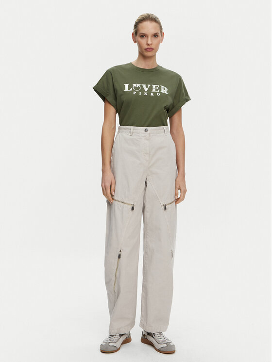 PINKO PINKO T-Shirt 104605 A2D1 V49 Πράσινο Regular Fit