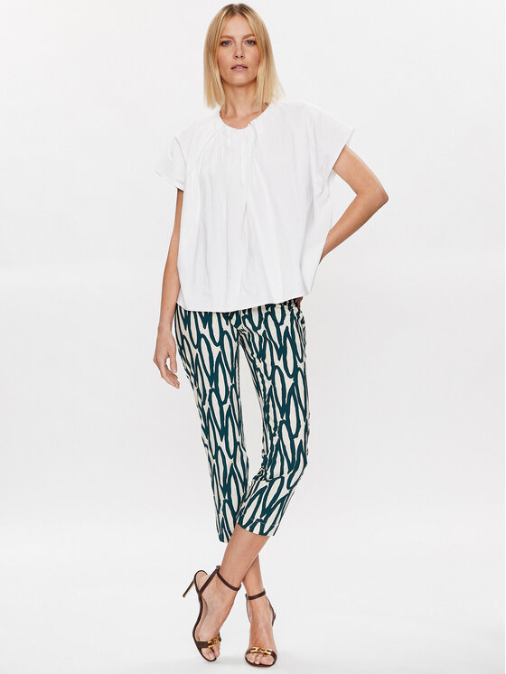 Liviana Conti Liviana Conti Blúz L3SK07 Fehér Relaxed Fit