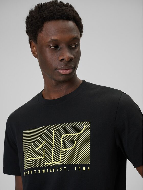 4F 4F T-shirt 4FRSS26TTSHM3991-20S Nero Regular Fit