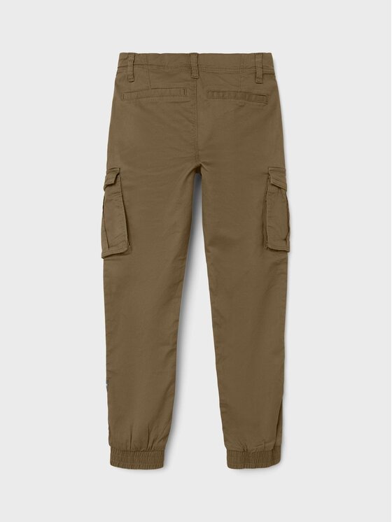 NAME IT NAME IT Hlače Ryan 13151735 Smeđa Regular Fit