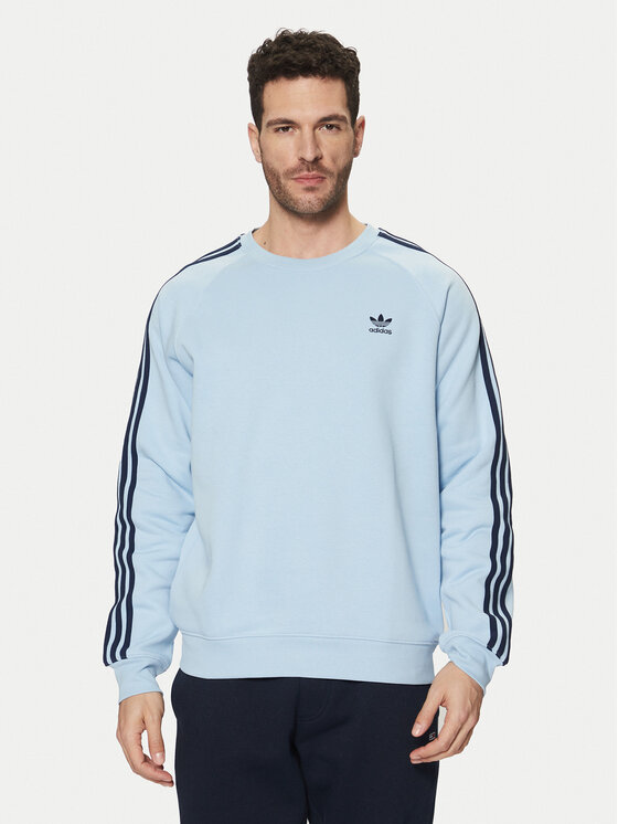 adidas adidas Mikina adicolor Classics 3-Stripes JN7026 Světle modrá Regular Fit