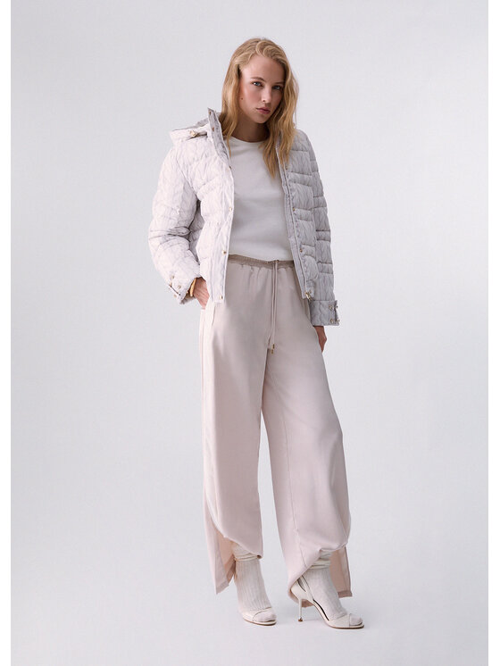Liu Jo Liu Jo Pantaloni di tessuto TF6041TS204D3021 Bianco Regular Fit