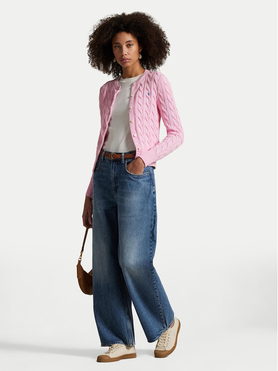 Polo Ralph Lauren Polo Ralph Lauren Kardigāns 211971868010 Rozā Slim Fit