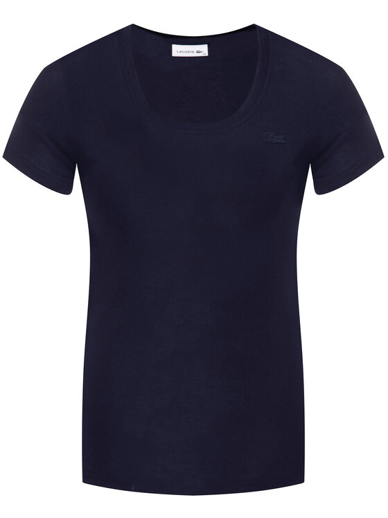 Lacoste T-Shirt TF9132 Granatowy Regular Fit | Modivo.pl