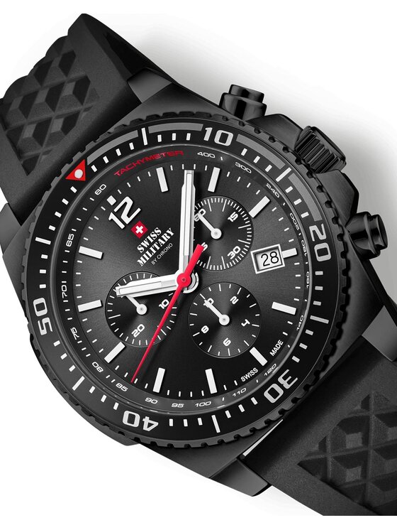 Swiss Military by Chrono Swiss Military by Chrono Zegarek SM34093.05 Czarny