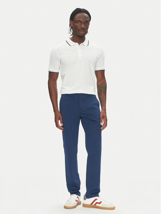Lindbergh Lindbergh Chino nohavice 30-006052 Modrá Slim Fit