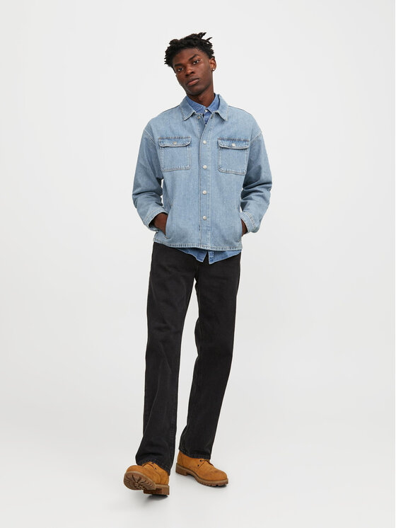 Jack & Jones Jack & Jones Kurtka jeansowa Chase 12250086 Niebieski Loose Fit