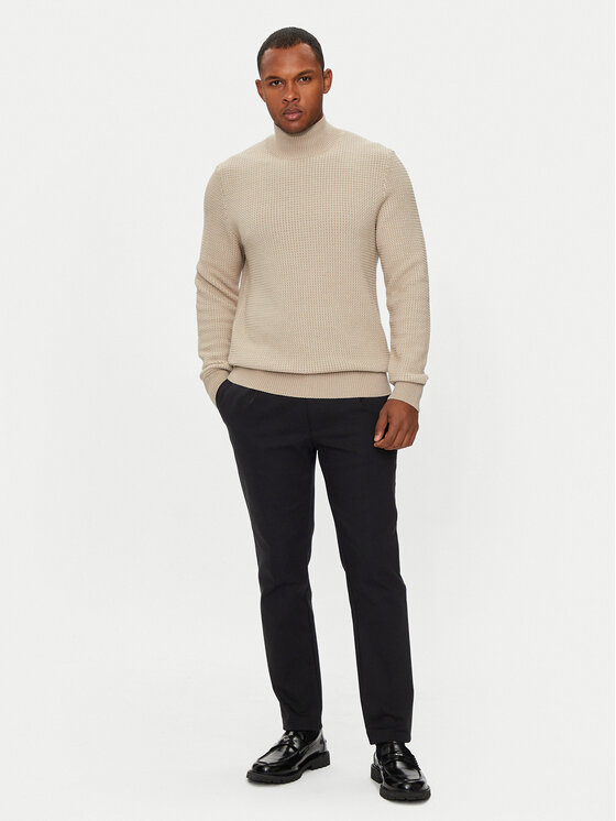 BOSS Boss Rollkragenpullover H-Emaurelio 50526833 Beige Regular Fit