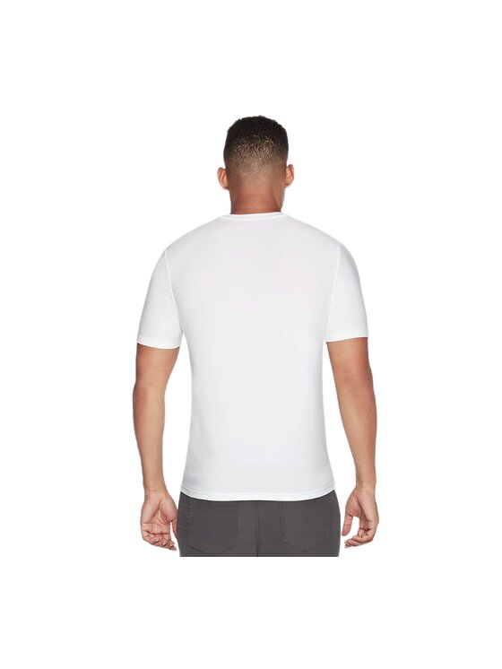 Skechers Skechers T-Shirt MTS360B-WHT Biały Regular Fit