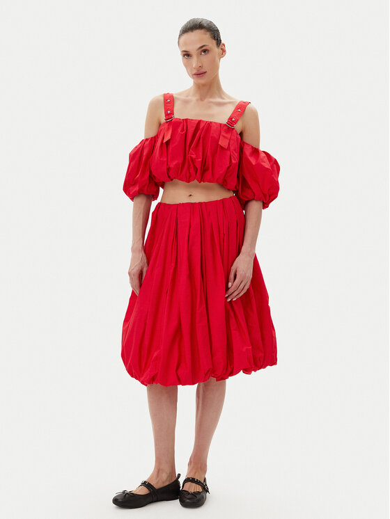 PINKO PINKO Top 105176 A2LD Czerwony Regular Fit