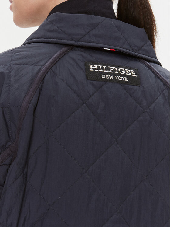 Tommy Hilfiger Tommy Hilfiger Kevad-sügis jope WW0WW40468 Tumesinine Relaxed Fit