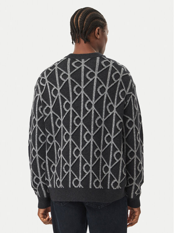 Calvin Klein Calvin Klein Sweter LV04LH314G Czarny Regular Fit
