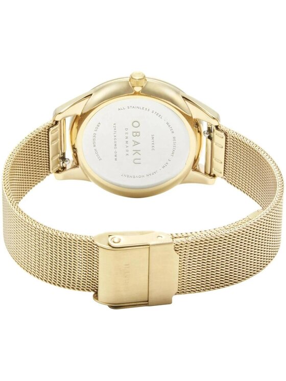 Obaku Obaku Zegarek V297LXGXMG-DWW Złoty