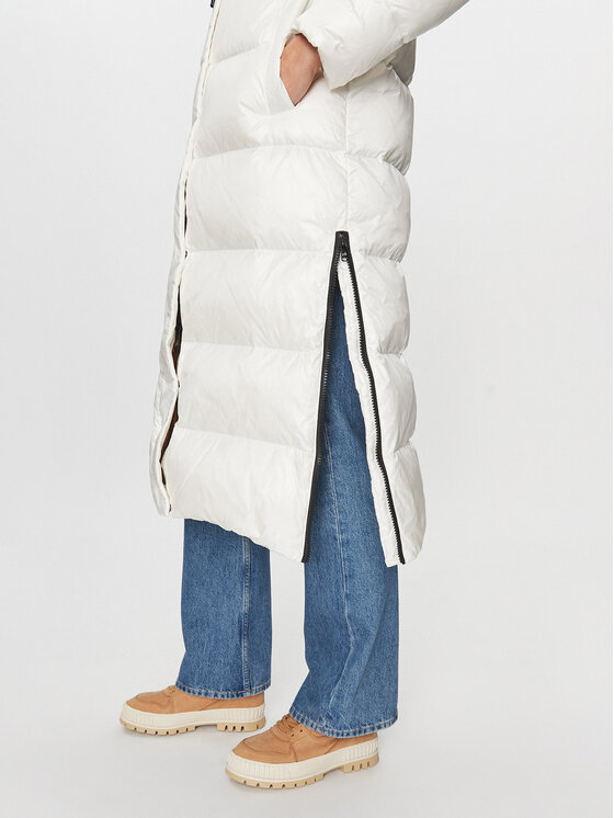 Deha Deha Pūkinė striukė D93583 Écru Regular Fit