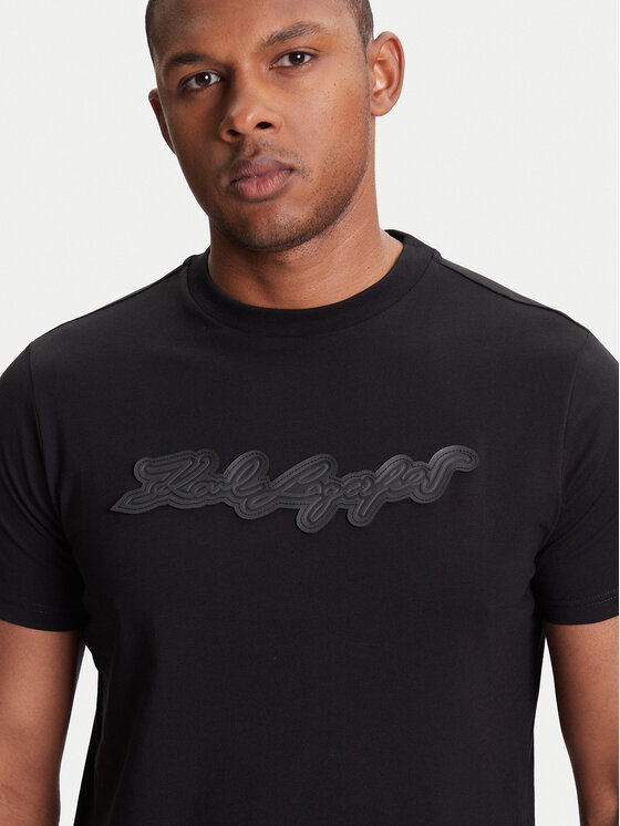 KARL LAGERFELD KARL LAGERFELD T-Shirt 755071 553250 Černá Regular Fit