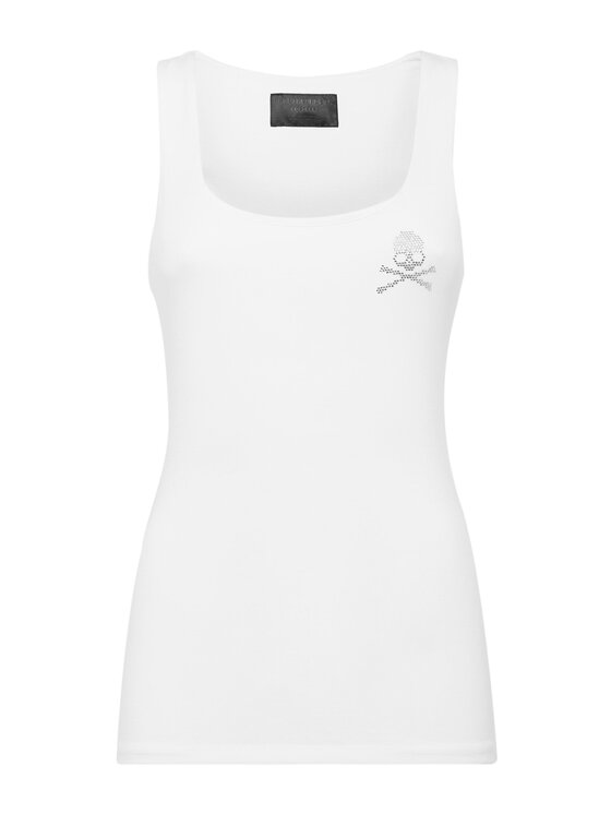 PHILIPP PLEIN PHILIPP PLEIN Top 3547 Bianco Regular Fit