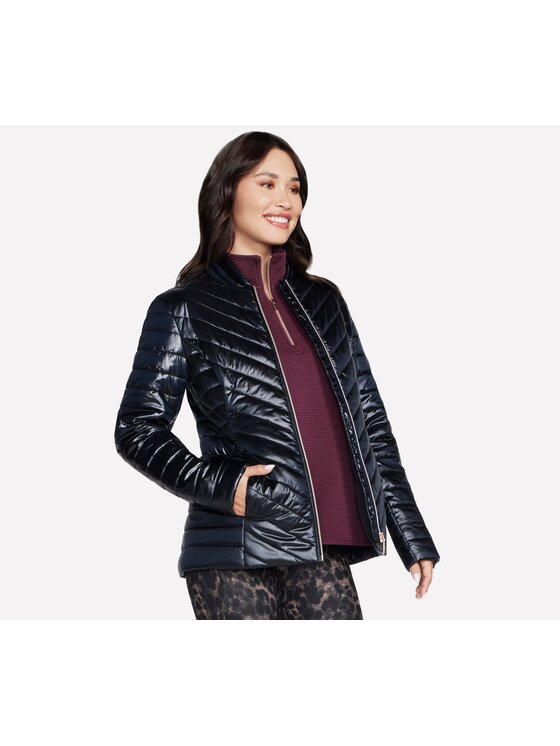 Skechers Skechers Kurtka damska JA150-BLK Czarny Regular Fit