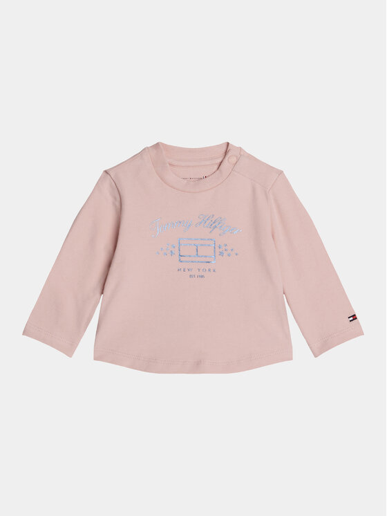 Tommy Hilfiger Blúzka KN0KN01917 Ružová Regular Fit