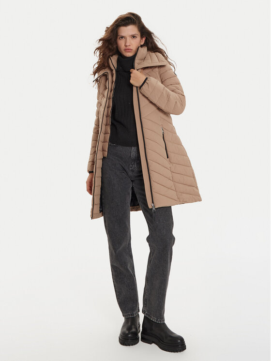 DKNY DKNY Zimska jakna DLEMPN46 Smeđa Slim Fit