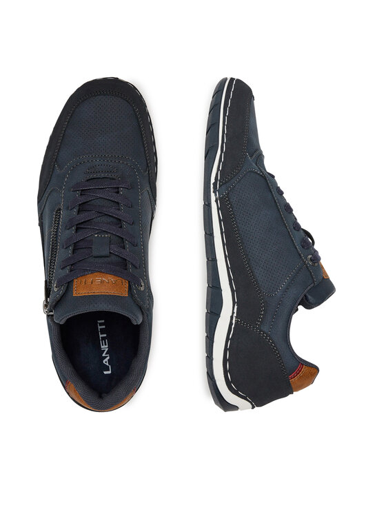 Lanetti Lanetti Pantofi V5-10235 Bleumarin