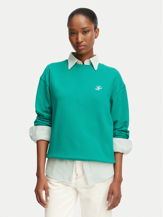 Tommy Hilfiger Hanorac Logo Embroidery WW0WW48724 Verde Regular Fit