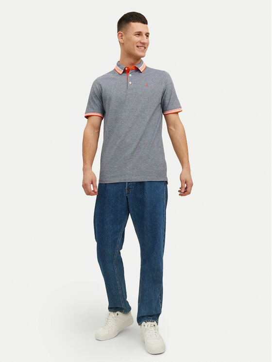 Jack & Jones Jack & Jones Polokošile Paulos 12136668 Šedá Slim Fit