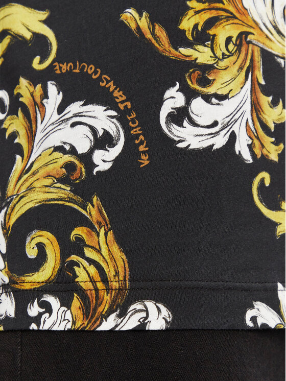Versace Jeans Couture Versace Jeans Couture T-Shirt 78HAH613 Czarny Regular Fit