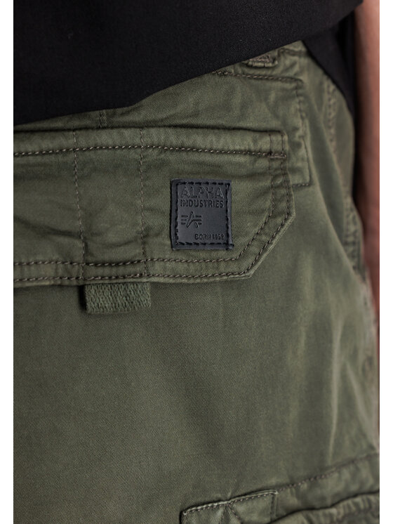 Alpha Industries Alpha Industries Šortky Crew Patch Short Sivá Slim Fit