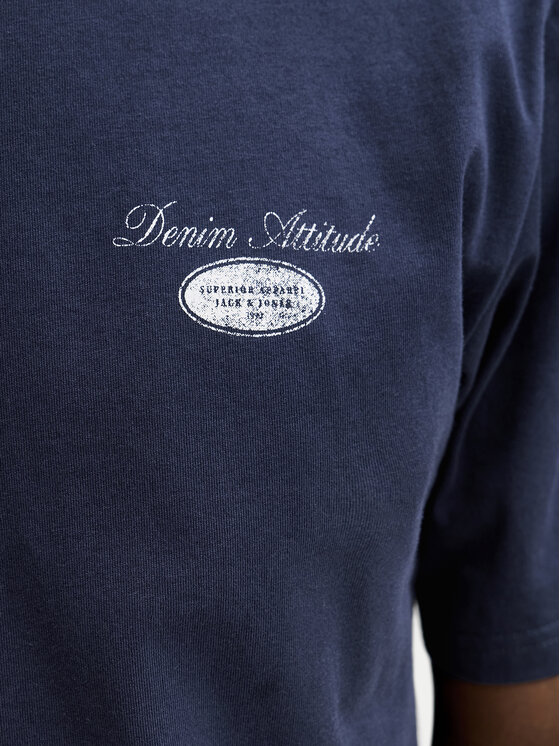 Jack & Jones Jack & Jones Majica Edover 12288005 Mornarsko modra Regular Fit