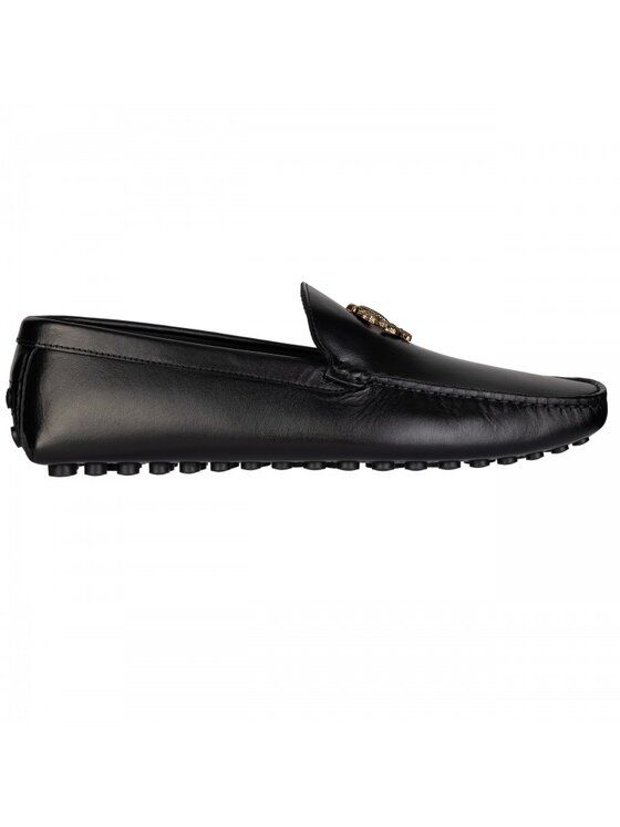 Mokasyny, rozmiar 44, Czarne, 22516 A CALF PASHA