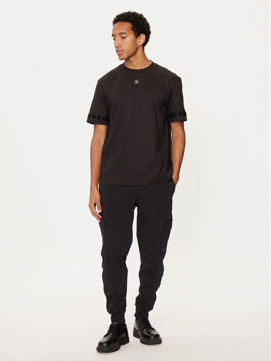 HUGO Hugo Dressipüksid Disland 50521407 Must Regular Fit