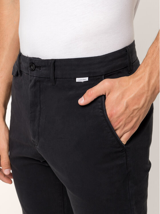 Calvin Klein Calvin Klein Pantaloni din material K10K104039 Negru Regular Fit