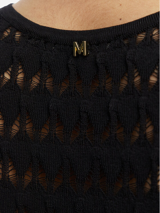 LOLA CASADEMUNT LOLA CASADEMUNT Vestito di maglia MS2616001 Nero Slim Fit