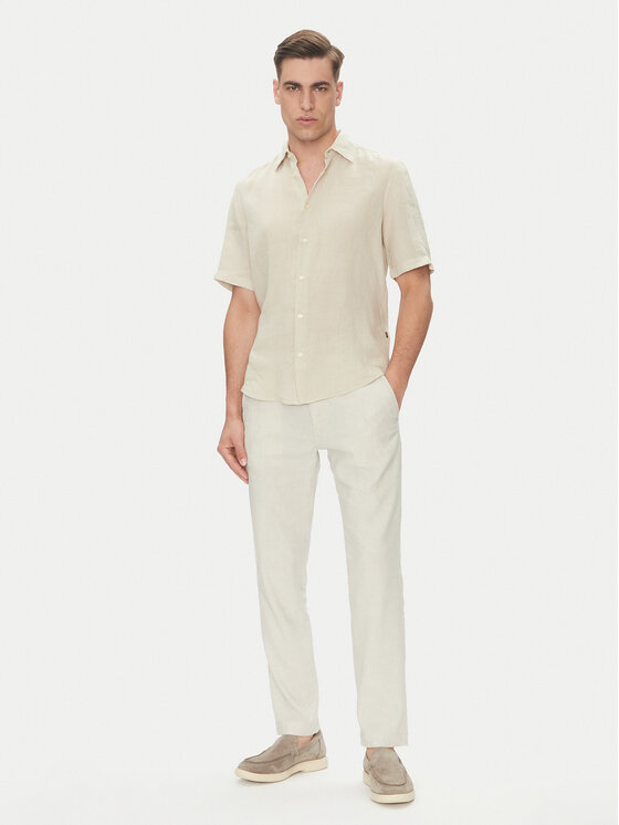 BOSS BOSS Stoffhose Sanderson-L 50536881 Beige Regular Fit