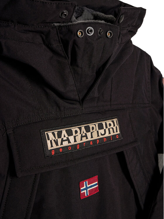 Napapijri Napapijri Anorak stiliaus striukė Skidoo 3 NP0A4EPI S Juoda Regular Fit