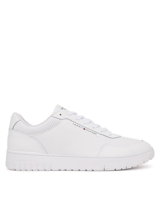 Tommy Hilfiger Tommy Hilfiger Сникърси Th Basket Core Leather FM0FM05927 Бял