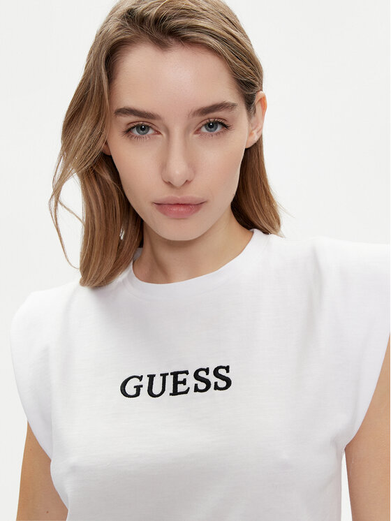 Guess Guess Každodenní šaty Athena V4GK05 KC641 Bílá Loose Fit
