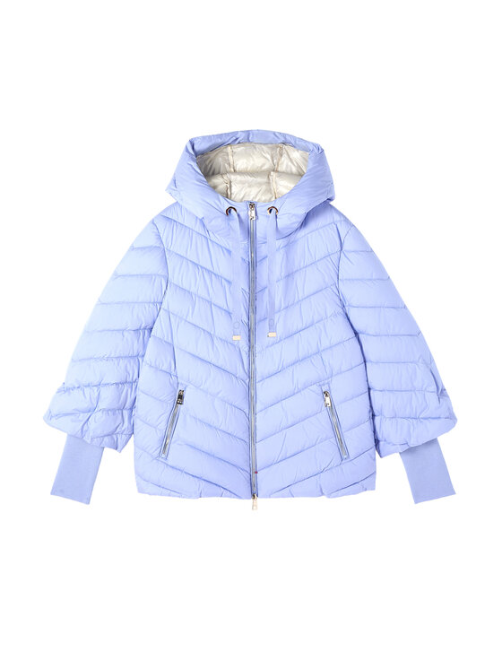 Oltre Oltre Giubbotto piumino F049J000207N009 Turchese Boxy Fit