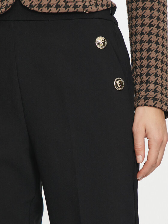 LOLA CASADEMUNT LOLA CASADEMUNT Pantaloni di tessuto MF2414007 Nero Straight Fit