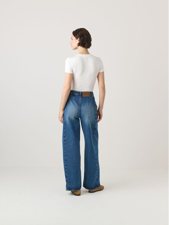 La Mania La Mania Jeansy MYKKI Tmavomodrá Classic Fit