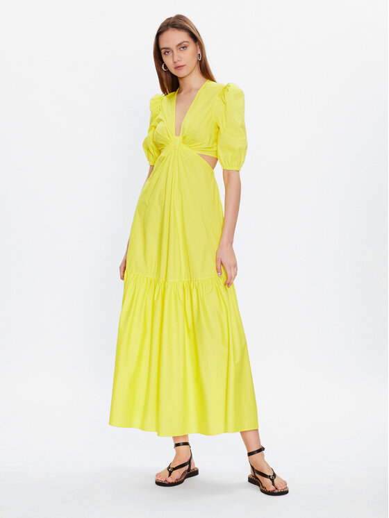 TWINSET TWINSET Suvekleit 231TT2044 Kollane Regular Fit