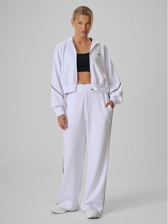 4F 4F Bluza STREFA KIBICA Biały Regular Fit