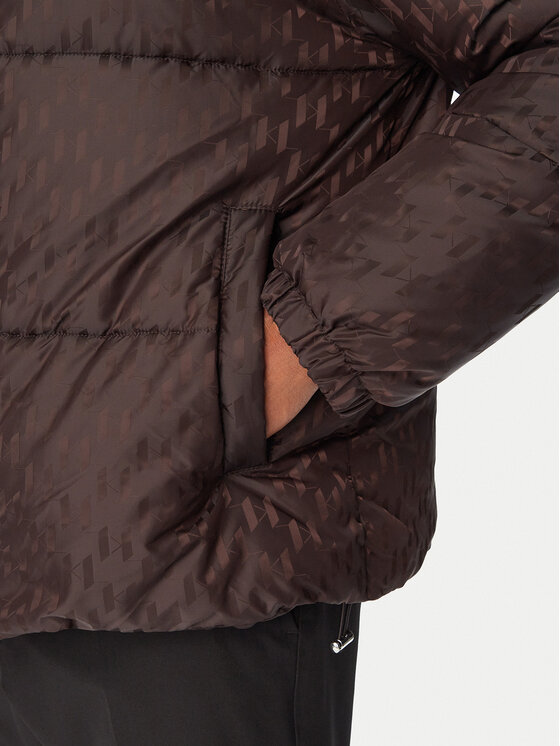 KARL LAGERFELD KARL LAGERFELD Kurtka zimowa 505007 564504 Brązowy ciemny Regular Fit