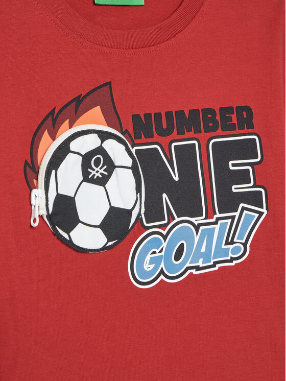 United Colors Of Benetton United Colors Of Benetton Bluzka 3I1XG10KQ Czerwony Regular Fit
