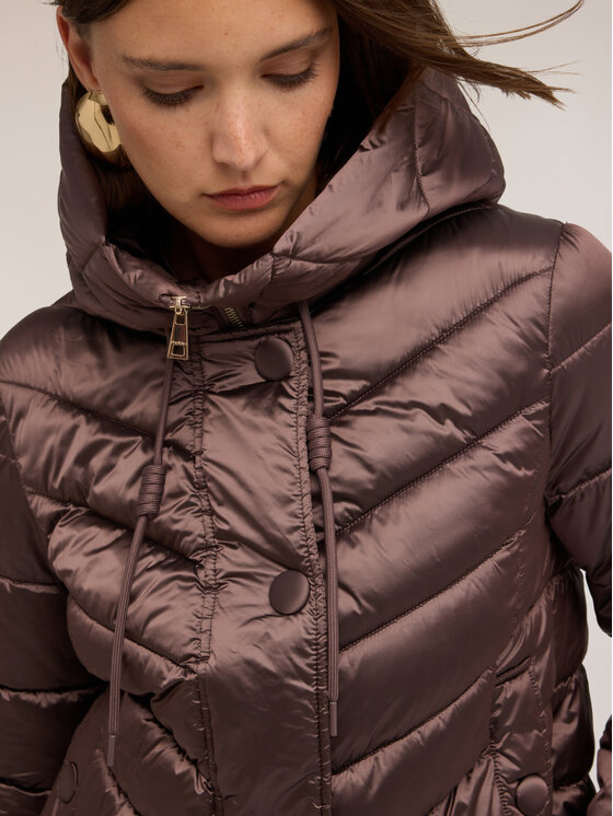 Motivi Motivi Kurtka puchowa F020Q000753N013 Brązowy Boxy Fit