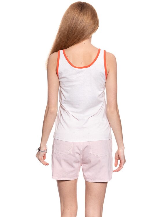 Wrangler Wrangler T-shirt RETRO KABEL TANK Rosa Regular Fit