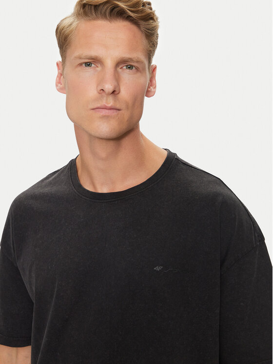 4F 4F T-särk 4FWSS24TTSHM1316 Must Oversize