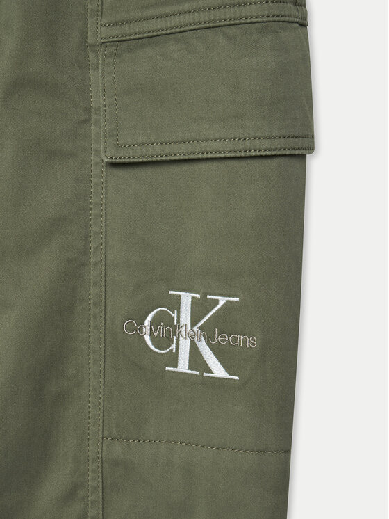 Calvin Klein Jeans Calvin Klein Jeans Jogger kelnės Essential IB0IB02270 Žalia Regular Fit